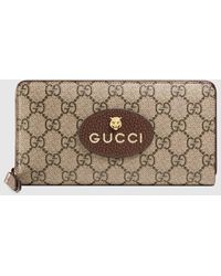 Gucci - Neo Vintage GG Supreme Zip Around Wallet - Lyst