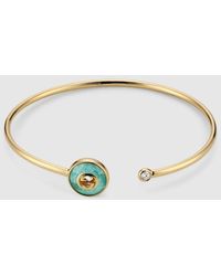 Gucci - Interlocking 18K Bangle Bracelet - Lyst