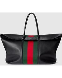 Gucci - Mega Web Trademark Medium Duffle Bag, Leather - Lyst