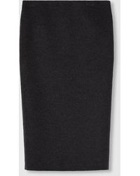 Gucci - Embroidered Wool And Silk Skirt - Lyst
