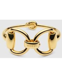 Gucci - Horsebit Bangle Bracelet, Size S, -Toned Metal - Lyst