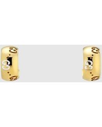 Gucci - Pendientes De Aro Icon De 18 Ct Con Gg - Lyst