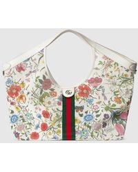Gucci - Giglio Flora Large Tote Bag, Fabric - Lyst