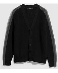 Gucci - Rib Wool Cardigan With Muted Web, Size M, Ready-To-Wear - Lyst