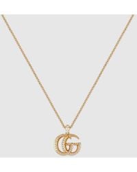 Gucci - Gg Marmont Pendant Necklace - Lyst