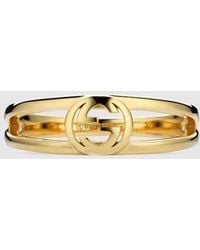 Gucci - Interlocking 2-Band 18K Ring - Lyst