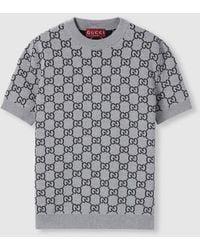 Gucci - Top De Jacquard De Lana Con Gg Reversible, Talla - Lyst