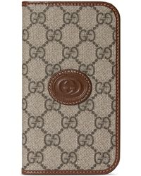 Gucci - GG Iphone 15 Pro Case With Wallet - Lyst