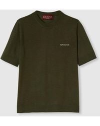 Gucci - Haut En Cachemire Et Soie Avec Intarsia, Taille - Lyst