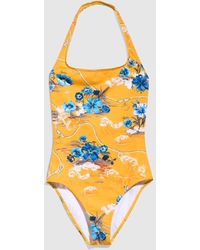 Gucci - Printed Sparkling Jersey Swimsuit - Lyst