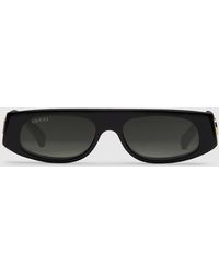 Gucci - Geometric Shaped Frame Sunglasses - Lyst