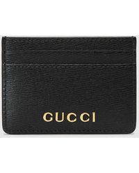 Gucci - Card Case With Script - Lyst