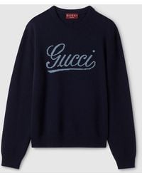 Gucci - Knit Wool Jumper With Intarsia - Lyst