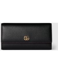 Gucci - Cartera Continental Gg Marmont Bicolor - Lyst