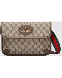 Gucci Neo Vintage Gürteltasche aus GG Supreme - Natur