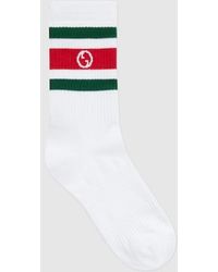 Gucci - Round Interlocking G Cotton Socks - Lyst