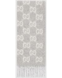 Gucci - Gg Alpaca Wool Blend Scarf - Lyst