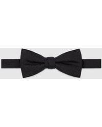 Gucci - Gg Cotton Silk Bow Tie - Lyst