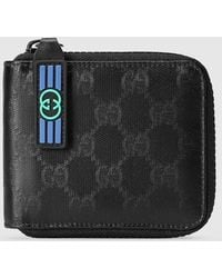 Gucci - GG Crystal Zip Card Case - Lyst