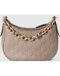 Gucci - Bolso De Hombro Gg Emblem Tamaño Mediano - Lyst