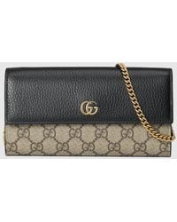 Gucci - GG Marmont Brieftasche Mit Kettenriemen - Lyst