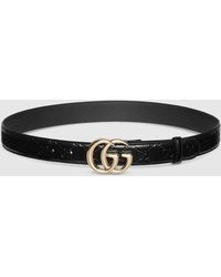 Gucci - Gg Marmont Thin Belt, Size 65 - Lyst
