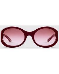 Gucci - Occhiali Da Sole Rotondi - Lyst