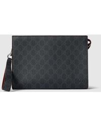 Gucci - GG Pouch With GG Detail - Lyst