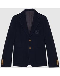 Gucci - Cotton Jersey Formal Jacket - Lyst