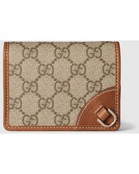 Gucci - Gg Emblem Small Wallet, Gg Canvas - Lyst
