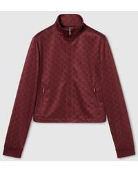 Gucci - Gg Jersey Jacquard Zip Jacket - Lyst