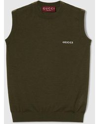 Gucci - Cashmere Silk Sleeveless Top - Lyst