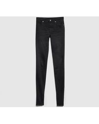 Gucci - Washed Cotton Denim Skinny Pants - Lyst