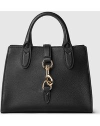 Gucci - フック クロージャー付き スモール トートバッグ, ブラック, レザー - Lyst