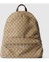 Gucci - Large Tag Backpack, Gg Canvas - Lyst