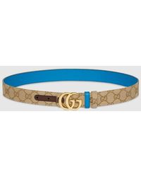 Gucci - Reversible Gg Marmont Belt, Gg Canvas - Lyst