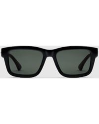 Gucci - Rectangular Frame Sunglasses - Lyst