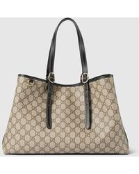 Gucci - Bolso Tote Gg Emblem Tamaño Grande - Lyst