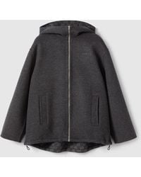 Gucci - Embroidered Wool And Silk Hooded Jacket - Lyst