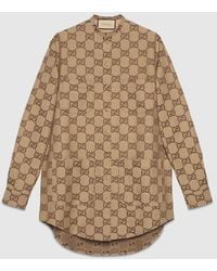 Gucci - Camicia In Tessuto Maxi GG - Lyst