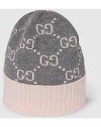 Gucci - Gg Cashmere Jacquard Hat - Lyst
