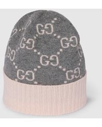 Gucci - Gorro De Jacquard De Cashmere Con Gg, Talla - Lyst