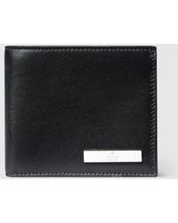 Gucci - Bi-Fold Wallet With Metal Tag - Lyst