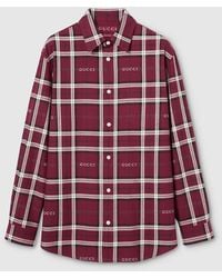 Gucci - Tartan Cotton Jacquard Shirt - Lyst