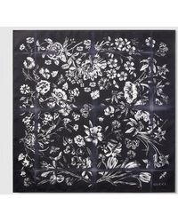 Gucci - Cotton Silk Jacquard Pocket Square - Lyst