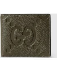 Gucci - Cartera De Dos Pliegues Con Gg Jumbo - Lyst