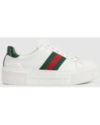 Gucci - 〔エース〕ウィメンズ スニーカー, ホワイト, Leather - Lyst