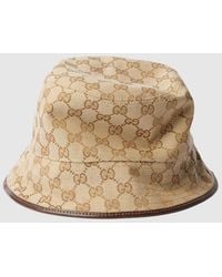 Gucci - Gg Cotton Canvas Bucket Hat - Lyst