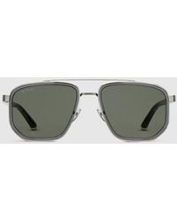 Gucci - Navigator Frame Sunglasses - Lyst