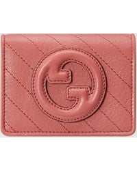 Gucci - 〔グッチ ブロンディ〕 カードケース ウォレット, ピンク, Leather - Lyst